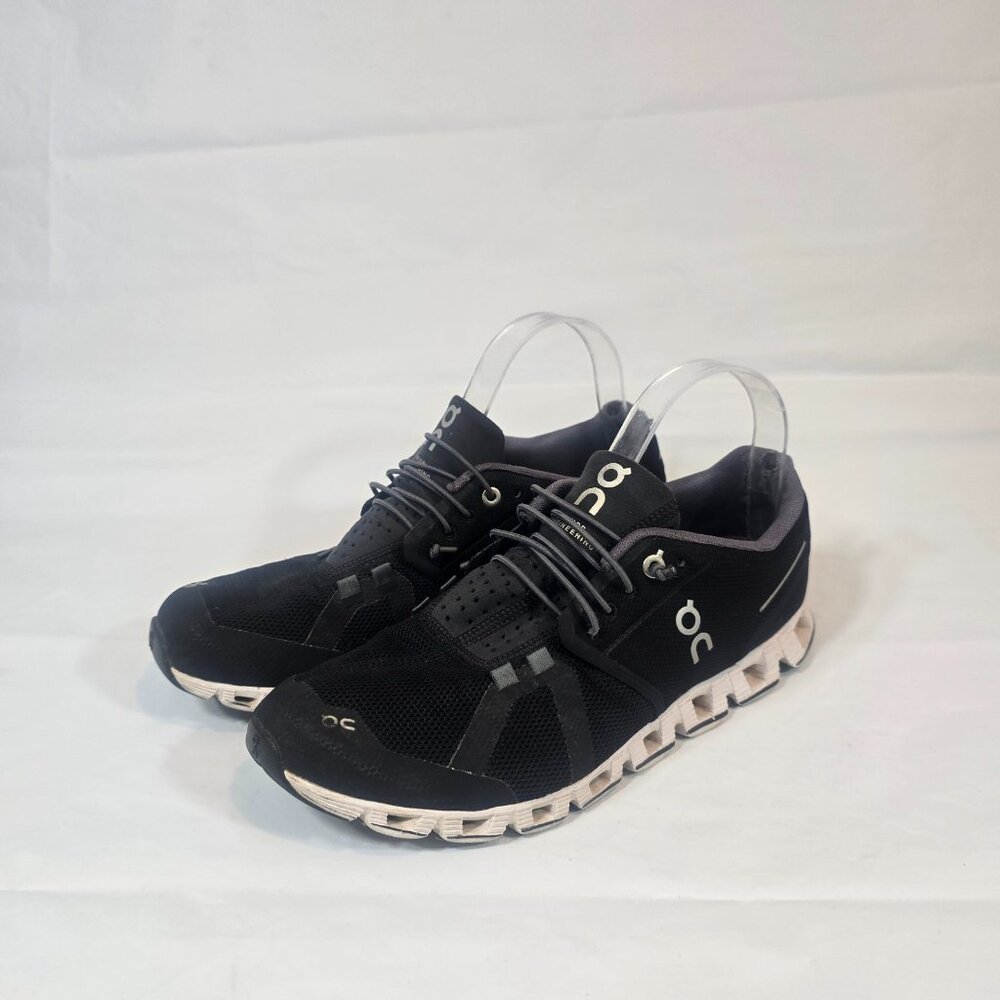On Running Women's Black Athletic Shoes with White Soles